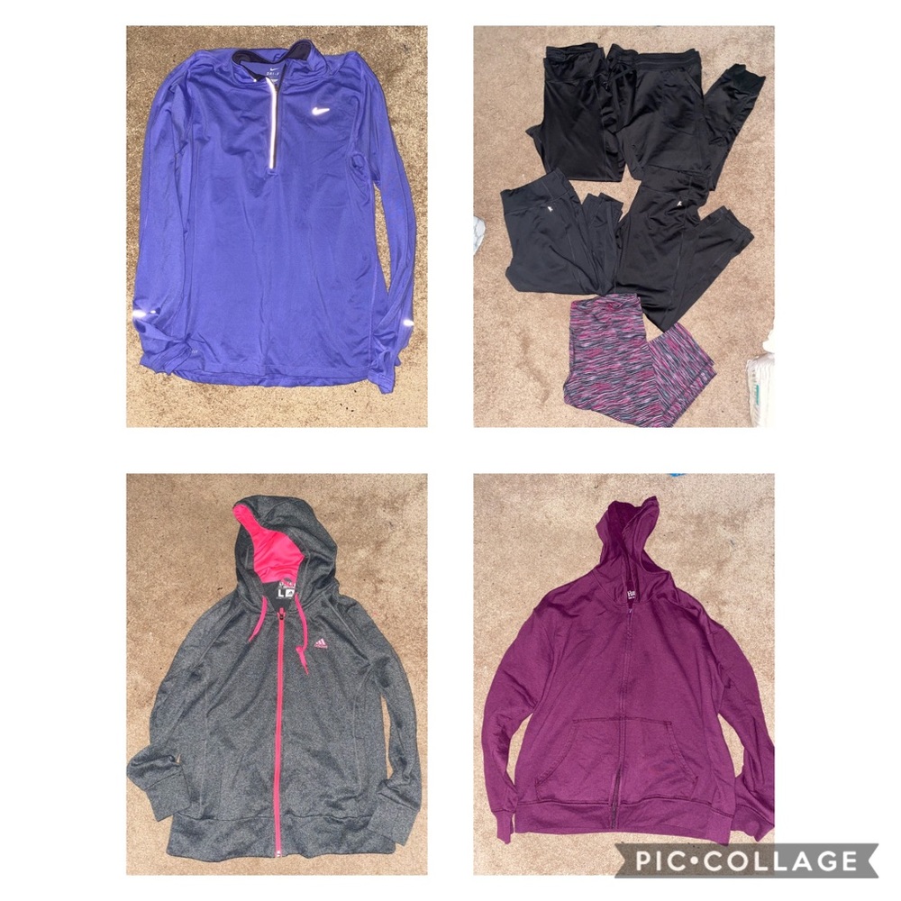 Women's L Workout clothes lot